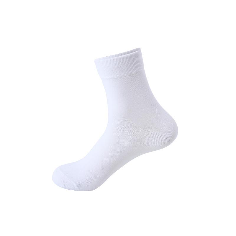Men's Fall Fashion New Solid Color Casual In Tube Cotton Socks
