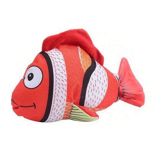 

Yousheng Игрушка для домашних животных Звуковая Интерактивная игрушка для собак Форма рыбы Устойчивая к укусам Мягкая жевательная игрушка Игра для питомцев красный