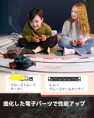 WhalesBot Rocky Programmable Robot Toy for Kids Ages 8+, Assembly, Scratch/Python/C Coding, STEM Education, Educational Toy with Remote Control, Elect
