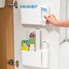 Faridabio Wall-Mounted Trash Bag Dispenser - Durable, Space-Saving Storage for Kitchen & Bathroom, Shelf Baskets
