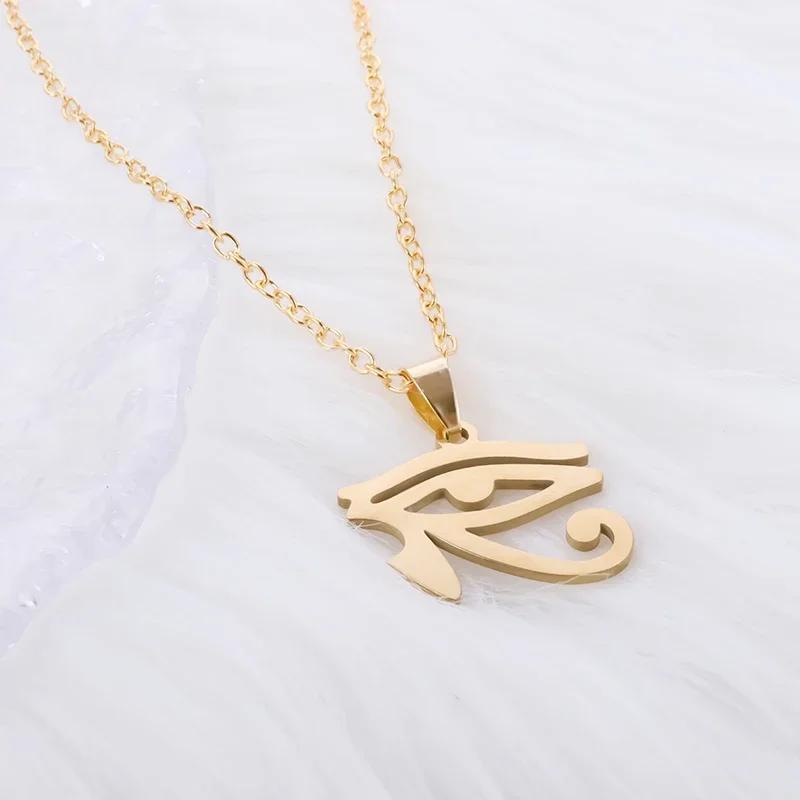 Ancient Egyptian Animal Totem Ankh Cross Pendant Necklace for Men Women Fashion Charm Lucky Riding Jewelry