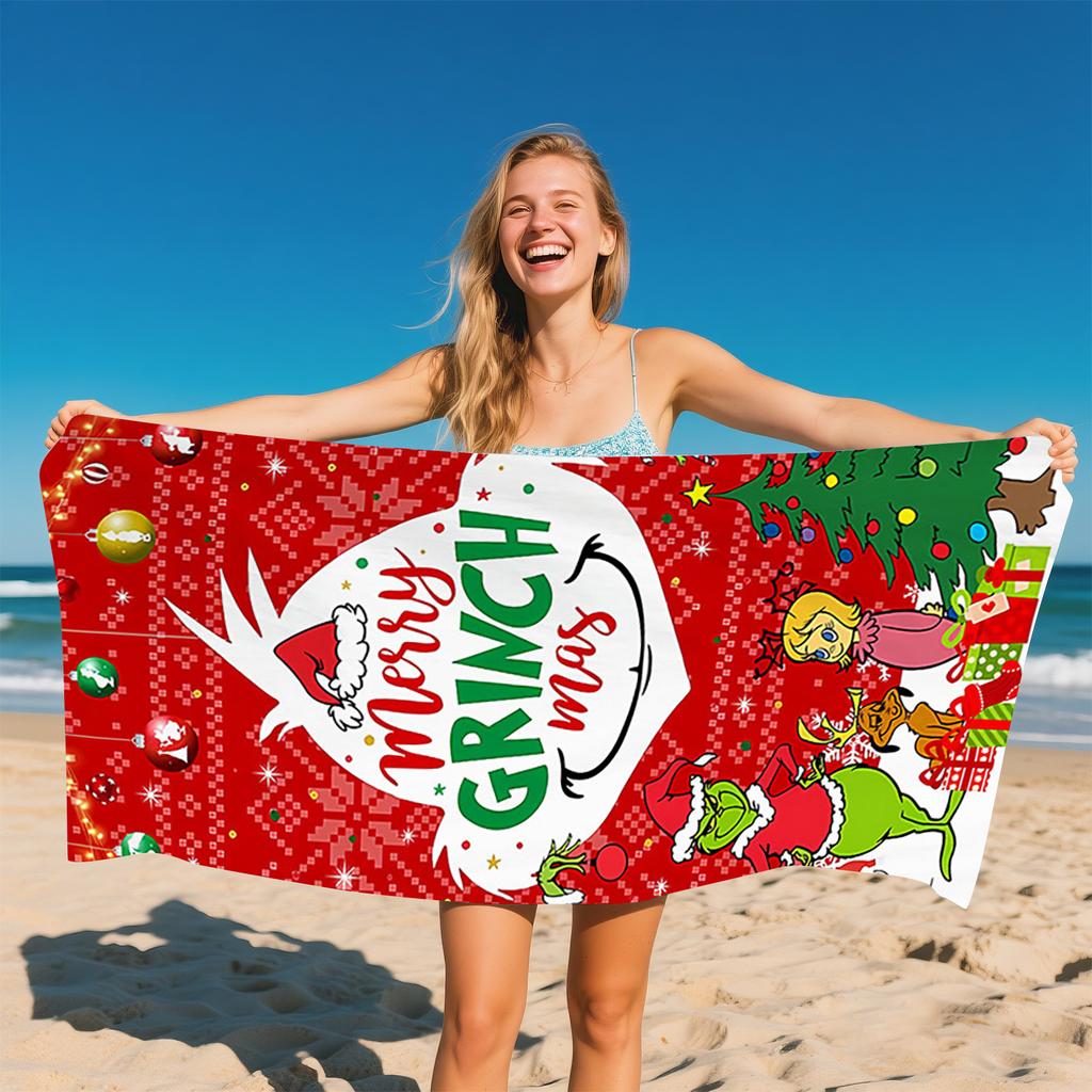 Green Legend Beach Towel Printed Green Beach Bath Towel