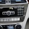 Carbon Fiber Car Central Console Control CD Panel Cover For Benz C W204 2010-13