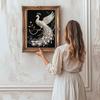 Kit Artistico Fai da Te con Perle e Gemme Pavone per Decorazione Murale Domestica - Regalo Perfetto per Adulti e Principianti Senza Cornice Kit Pittura con Perle