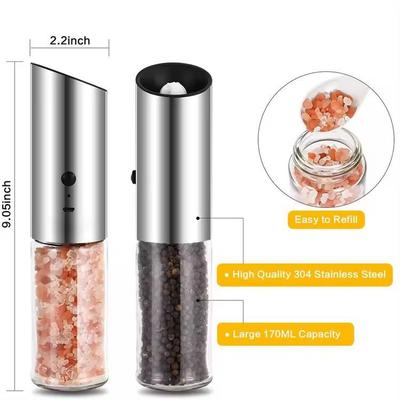 Adjustable Transparent USB Rechargeable Electric Pepper Grinder