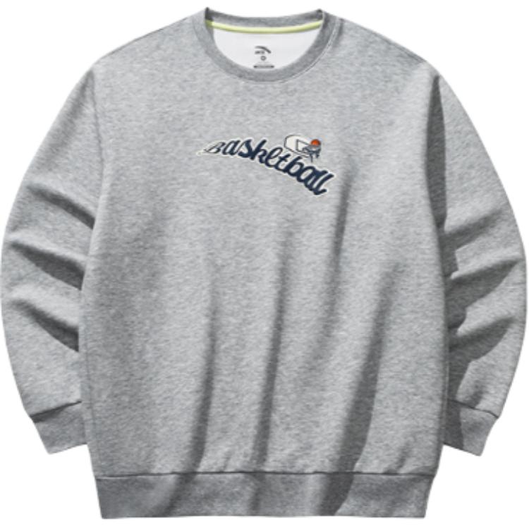 Anta Basketball Series Letter Round Neck Breathable Versatile Loose Sweatshirt Men sweatshirt 972531703-2