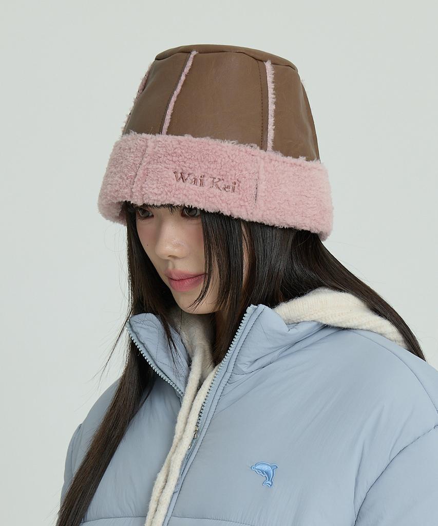 WAIKEI Artificial Mustang Bucket Hat Brown