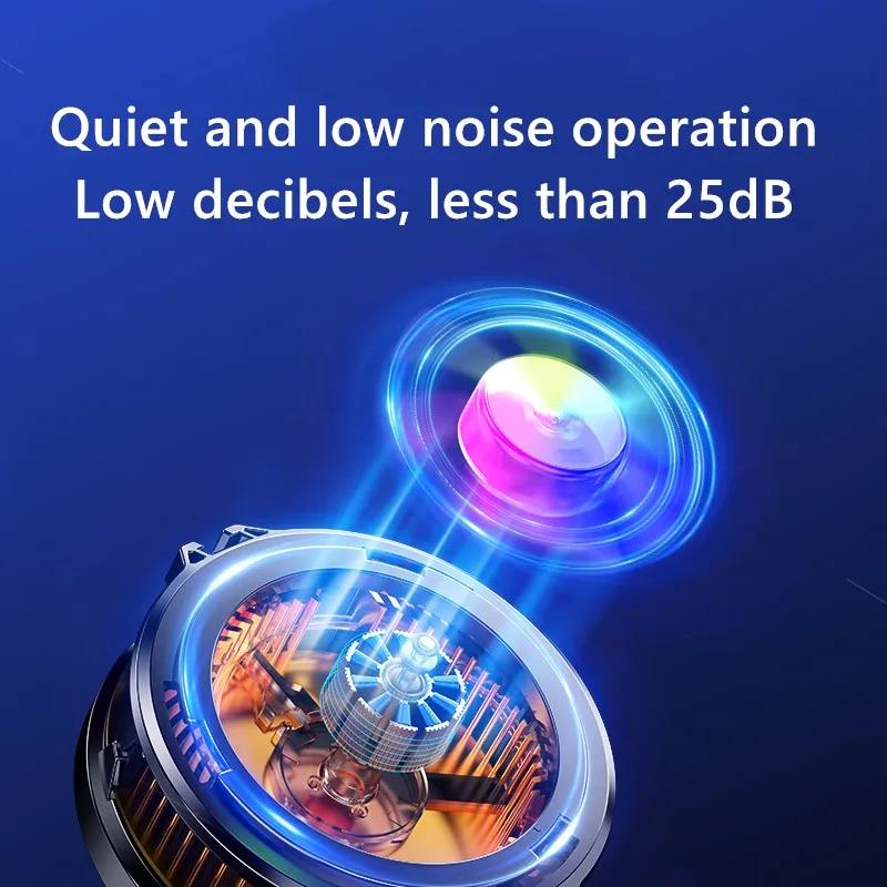 Nový FS03 Magnetický chladič telefonů Otočná zadní spona Napájecí ventilátor pro chlazení telefonu pro Tablet iPhone Samsung Huawei Xiaomi Univerzální