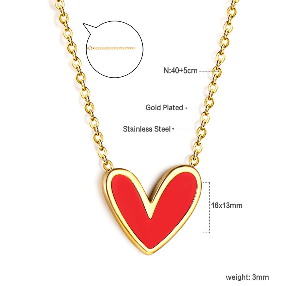 Dainty Shell Jewelry Gold Plated Necklace Women Custom Engraving Pendant Necklace Fashion 316L Stainless Steel Heart Necklaces