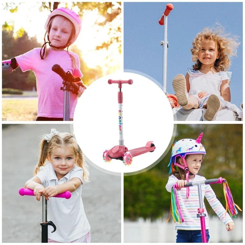 Children'S Scooter 3 In 1 Baby Scooter Can Slide Stand And Flash 3 Wheels Foldable Micro Scooter Boys And Girls 2-6 Years Old