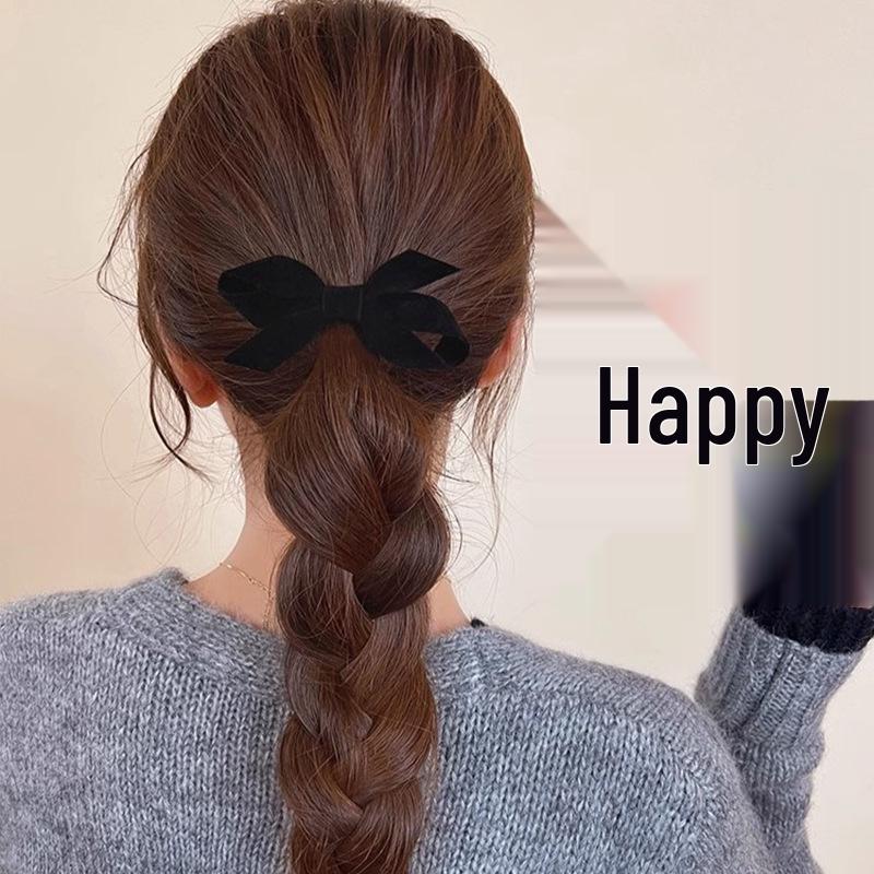 Rote Samt Weihnachts Schleife Haarspange für Damen und Babys