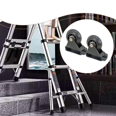 2x Escaleras Barra de Equilibrio Ruedas Escalera Plegable Accesorios de Movimiento Conveniente Reemplazo Extensión