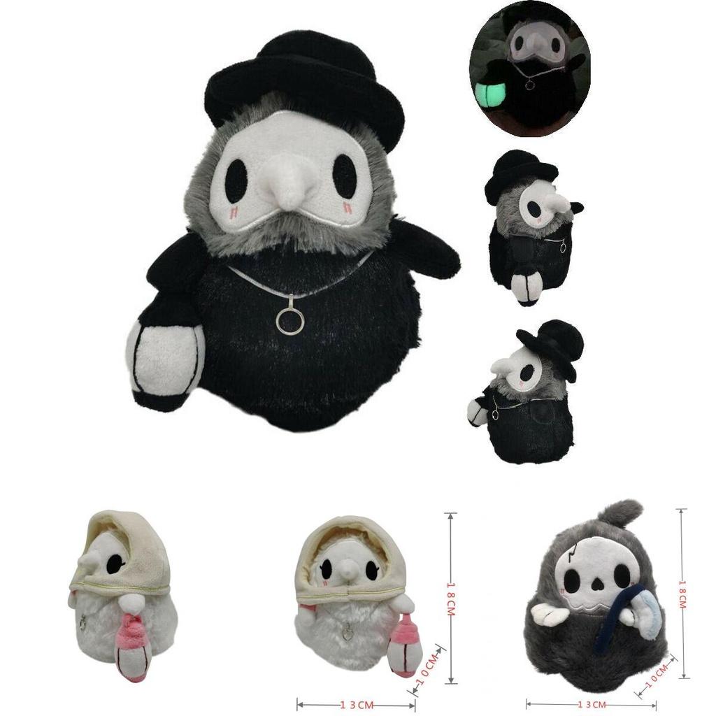 Luminous Plague Doctor And Nurse Couple Plush Toy Cute And Unique Gift