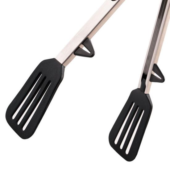 Stainless Steel Food Tongs Non-Slip Ergonomic Kitchen Tongs for BBQ Salad Pasta Heat-Resistant Dishwasher Safe Essential Cooking Utensil