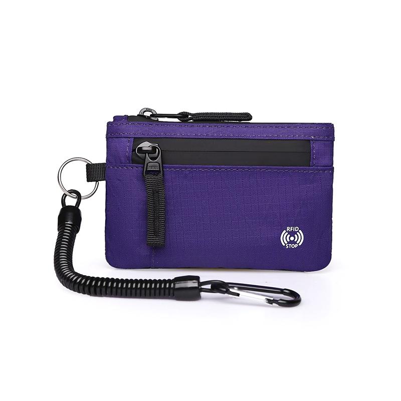 Rfid Credit Card Holder Men'S Short Wallet Zipper Coin Bag X-Pac Mini Travel Wallet Male Tactical Purse Coin Purse