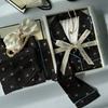 Star Print Ice Silk Women Spring And Autumn Pajamas Long Sleeves High-End Fashion Loungewear Suit