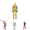 Lucky 3d Printed 13 Action Figure Decompressio Multi Jointed Movable Figures
