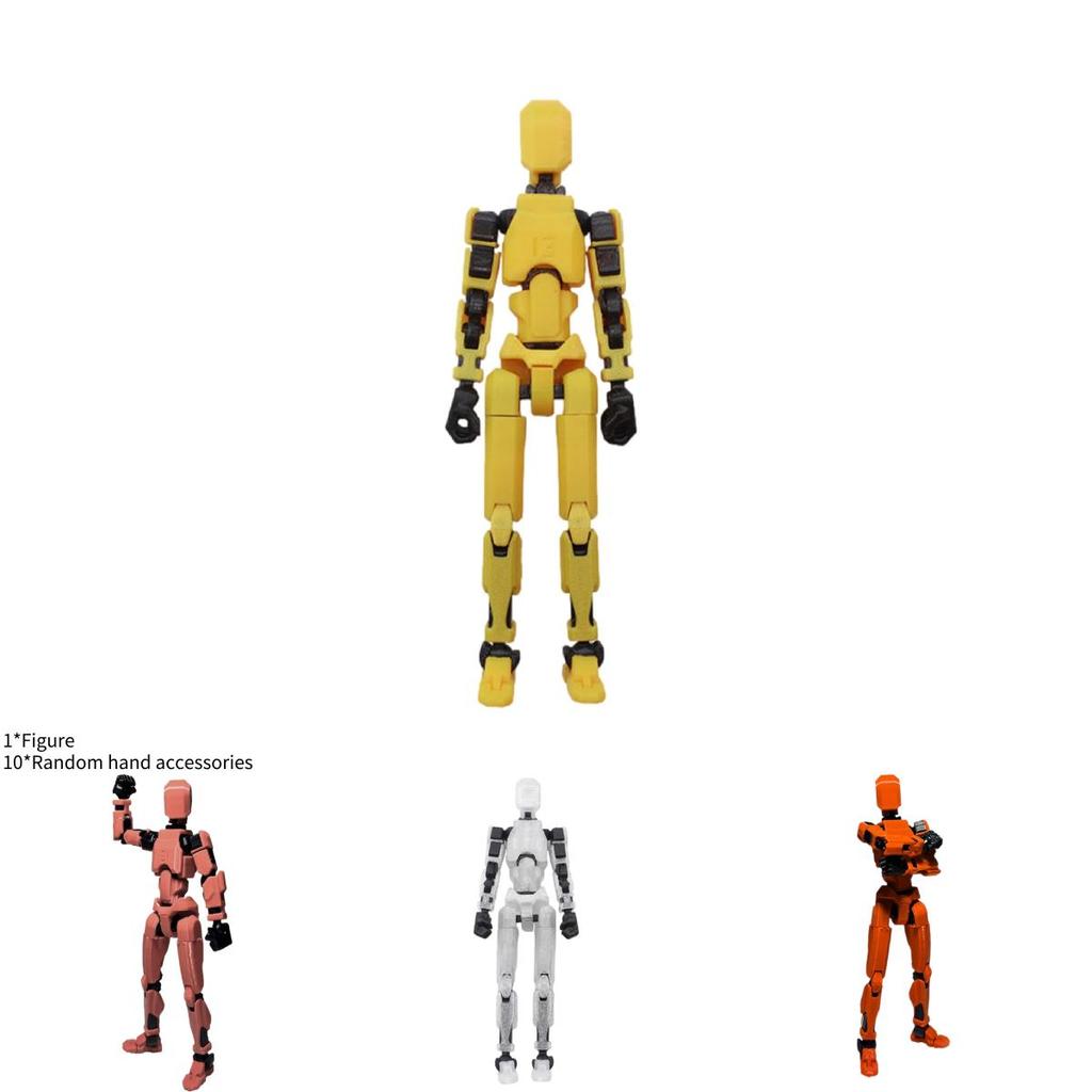Lucky 3d Printed 13 Action Figure Decompressio Multi Jointed Movable Figures
