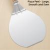 3-piece Sustainable Stainless Steel Pizza Peel Cutter Wooden Handle Large Pizza Shovel Steak Pancake BBQ Pan Cake Transfer
