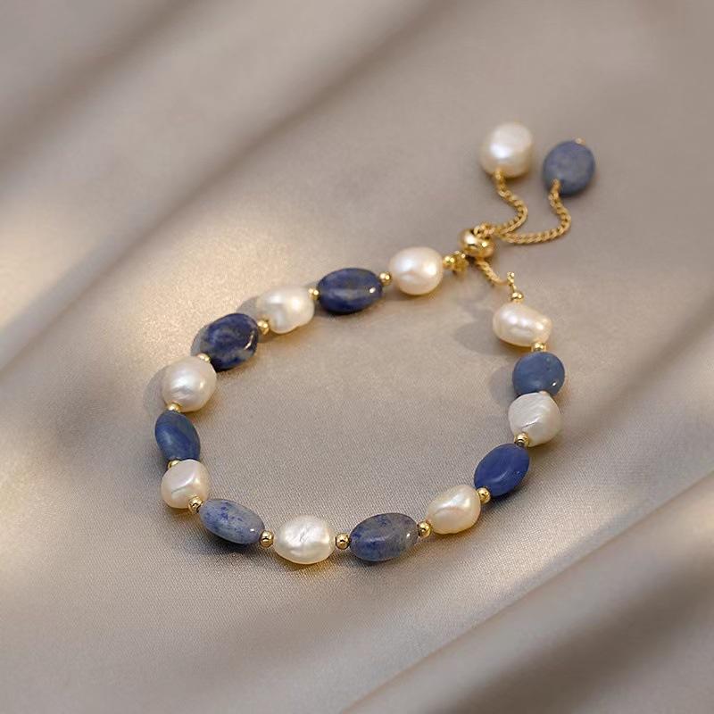 Exquisite Freshwater Pearl Crystal Bracelet Women'S Korean Version Simple Personalized Bracelet Bracelet Women