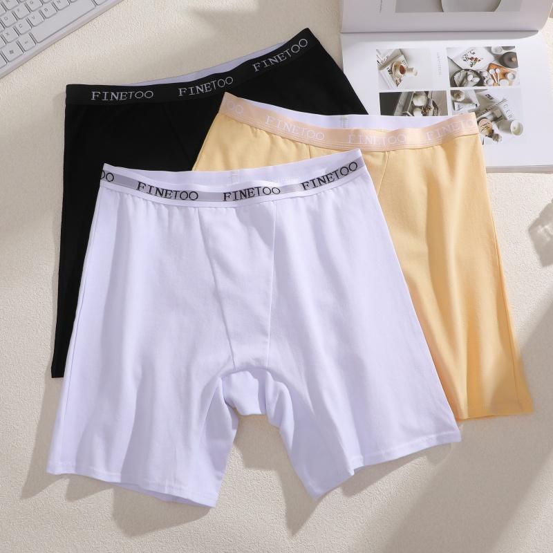 2pcs Women's High Waisted Boxer Briefs Cotton Plus Size Panties Sexy Elastic Waistband Sports Shorts Casual Comfortable Lingerie