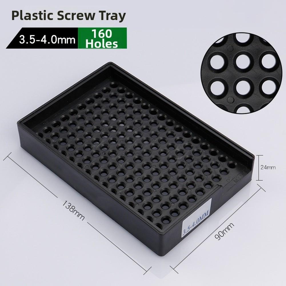 1pc Anti-Static Screw Tray Efficient Stackable Compatible Storage 1.0-4.0MM Screws Arrangement Plate Square Screwdriver Pan