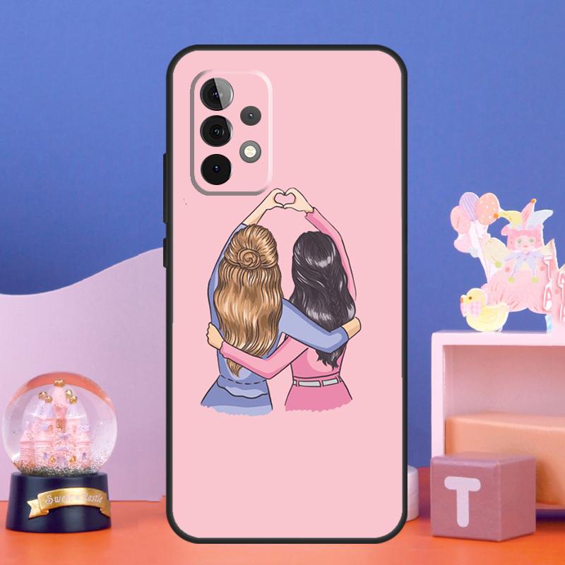 Best Friends BFF Matching Case For Samsung Galaxy A17 A06 A16 A26 A36 A56 A55 A35 A15 A32 A52 A13 A33 A53 A14 A34 A54