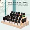 Natural Wood Essential Oil Display Stands Holder Rack Storage Organizer For 30 Slots 5-15ml Bottles Perfume Storage Tray