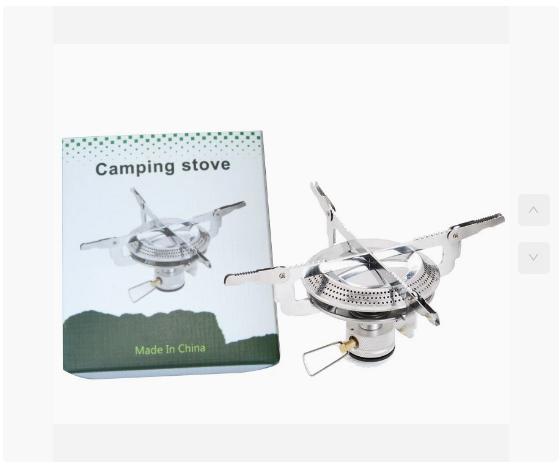 

1PCS Outdoor Camping Gas Stove Mini Gas Burner with Storage Bag Portable Cooking Stove Adjustable for Hiking Climbing Fishing синій