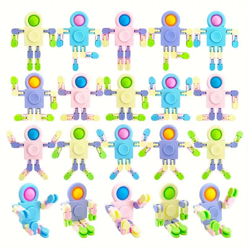 Mecha Mechanical Deformation Rotation Robot Astronaut Toy Aircraft Hand-Controlled Drone Interactivefor Kids Gift