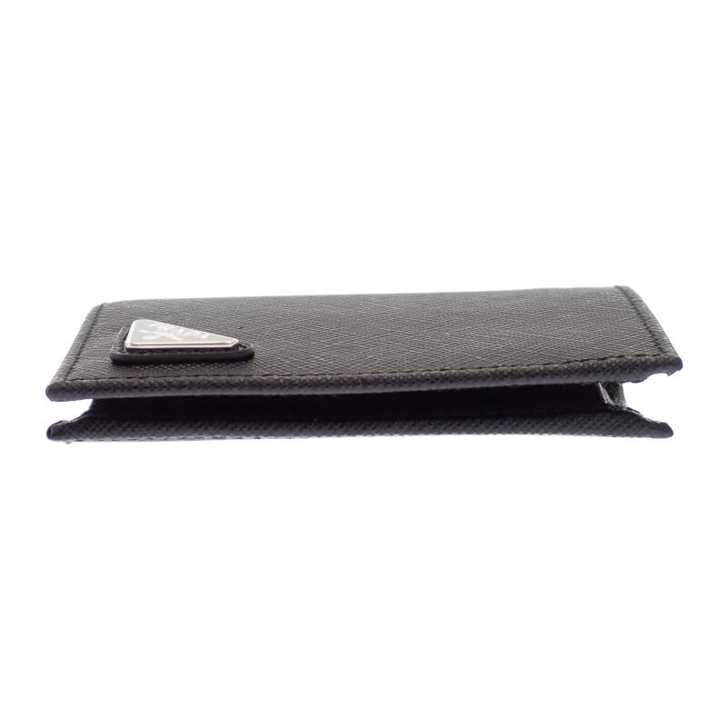 PRADA  2MO008_QHH_F0002 Bifold Wallet black Safiano mens