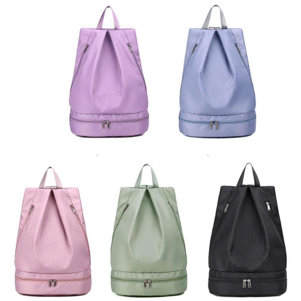 Lightweight Wet Dry Separation Fitness Bag Foldable Waterproof Swimming Backpack Large Capacity Expansion Travel Handbag Gym