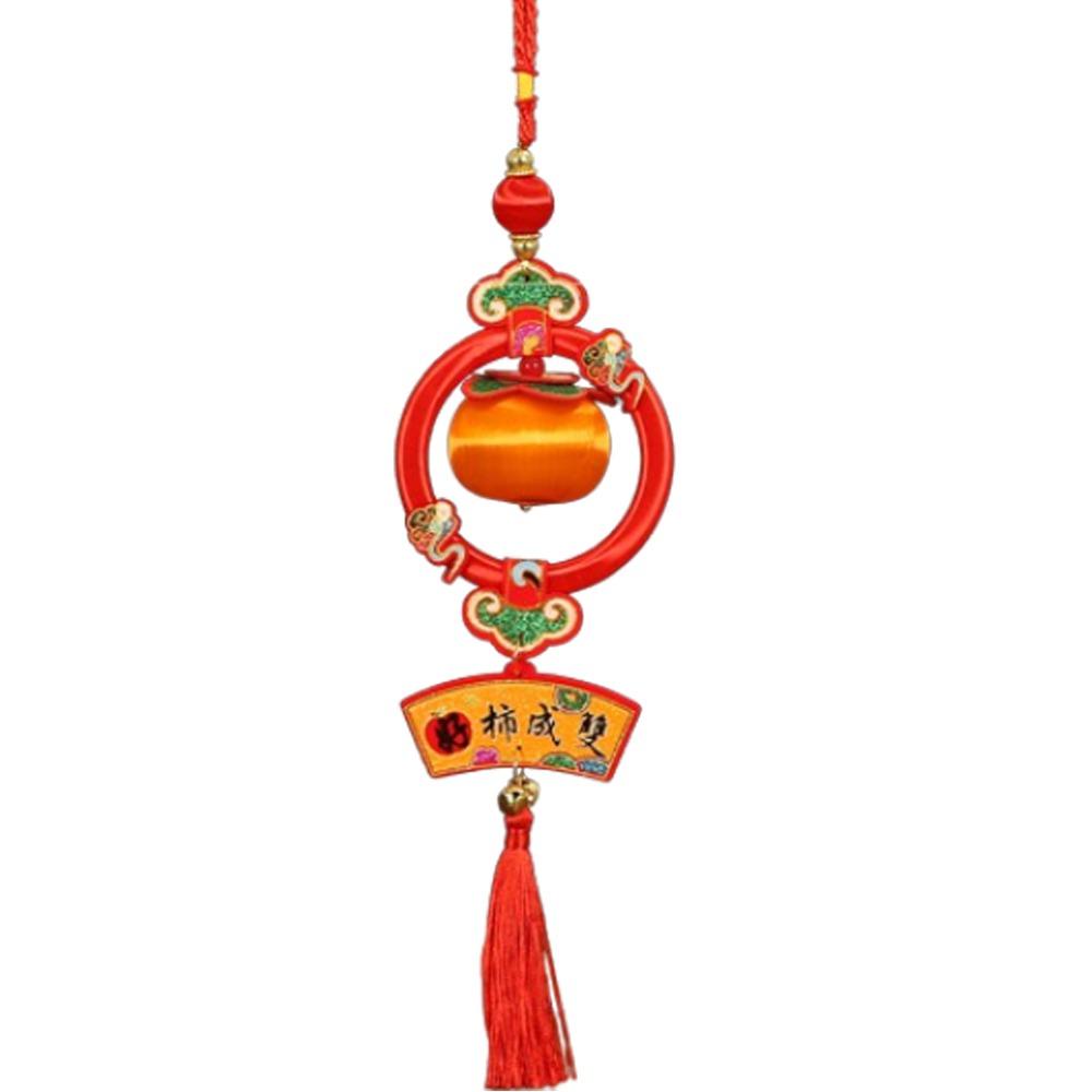 Handmade Chinese Lucky Persimmon Pendants Traditional Spring Festival Supplies New Year Decoration
