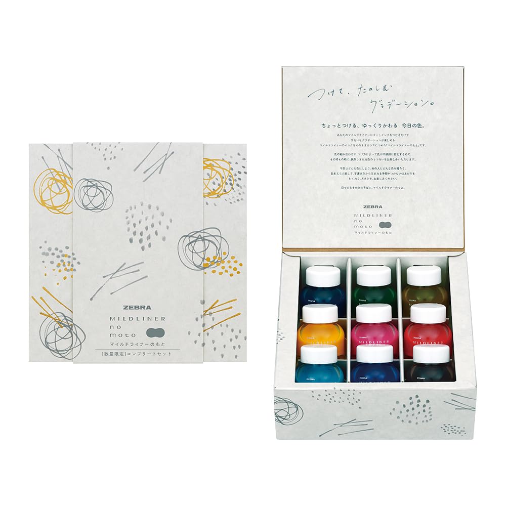 

Zebra Highlighter Bottle Ink Mild Liner Complete Set WI1-LT-9C