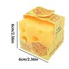 Cheese Stress Toy Sensory Pinching Fidget Soft Squeeze Novelty for Kids Teens Adult Study Work Home School Office Travel Holiday