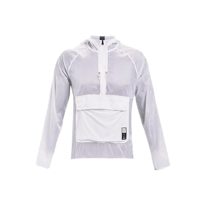 Under Armour Anywhere Anorak Half-Zip Running Jacket Men Jacket White 1361500-100 XXL