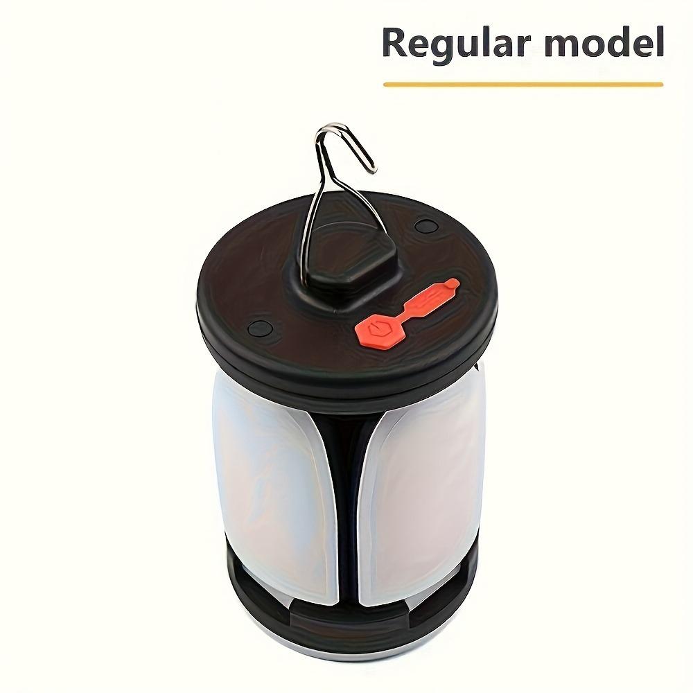 Portable Solar Camping Light,Hand-held Light with Hook LED Camping Light,Rechargeable and Foldable,Suitable for Tents, Offices, Emergency Lighting