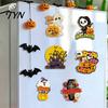 Decorative Magnets for Metal Surfaces 6 Pcs Halloween Refrigerator Magnets, Grim Reaper Pumpkin Skull Ghost Strong Magnetic Adsorption Ornaments