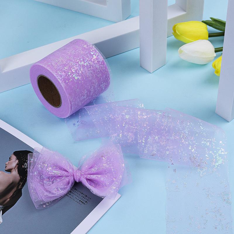 6cm*25yards Tape for DIY Handmade Bowknot and Wedding Decor Party Supplies Baby Shower Tutu Skirt