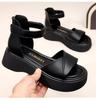 Thick-soled Sandals Sports Soft-soled Mid-heel Beach Shoes Sandals