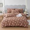 Cute Bear 100% Cotton Duvet Cover Cartoon Theme Bedding Set Kawaii Animal Comforter Cover Heart Print Bed Sets with 2 Pillowcase