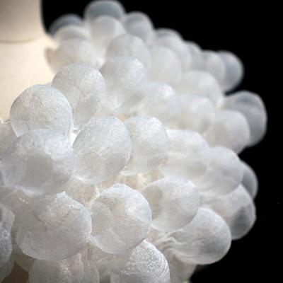 85X20cm 3D Bubble Yarn Fabric Seersucker Foam Heat-Setting See-Through Concave Shape Lace for Fashion Designer Clothing Sewing