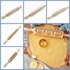 Laser Engraved Embossing Rolling Pin Christmas Style Pattern Printing Rolling Pin  Biscuit