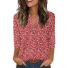 Womens Tops 3/4 Sleeve Heley Shirts For Women Summer Fashion  Blouses Beach Vacation Clothes