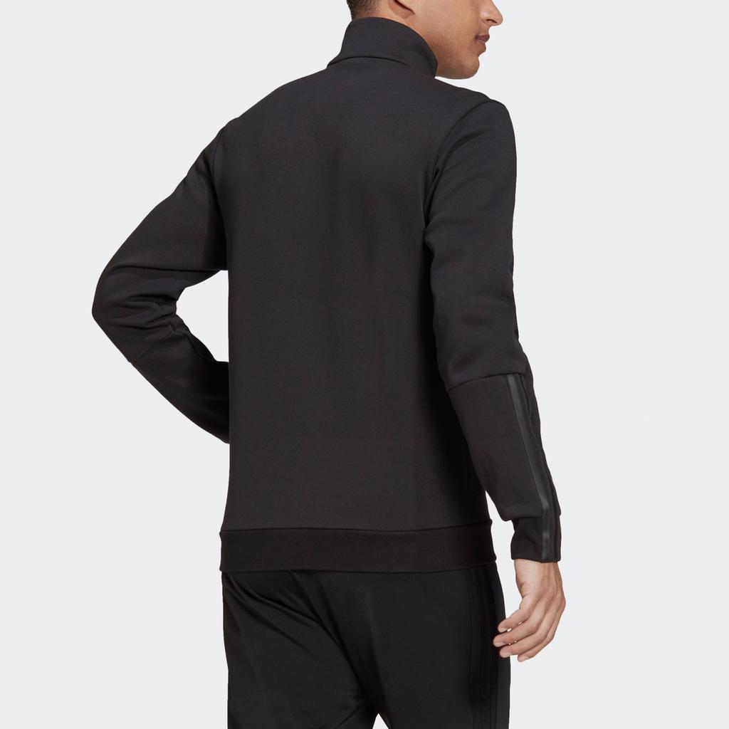 Adidas Pure Color Logo Sports Casual Jacket Men Jackets Black H12217