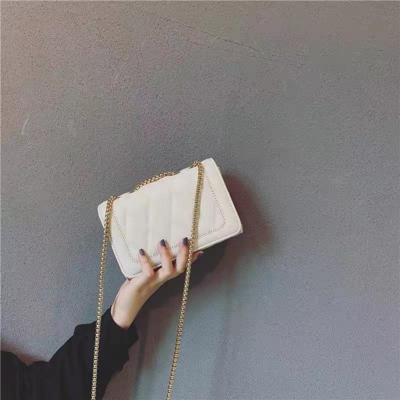 Niche feeling autumn and winter small bag women's new trendy versatile messenger bag mini diamond chain bag