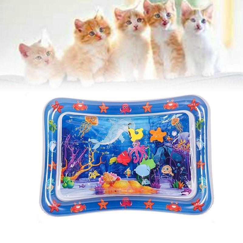 Covoraș de joacă cu apă pentru bebeluși Pernă gonflabilă din PVC pentru sugari, timp pentru burtă, pernă de apă pentru copii mici, jucării pentru activități de dezvoltare pentru educație timpurie