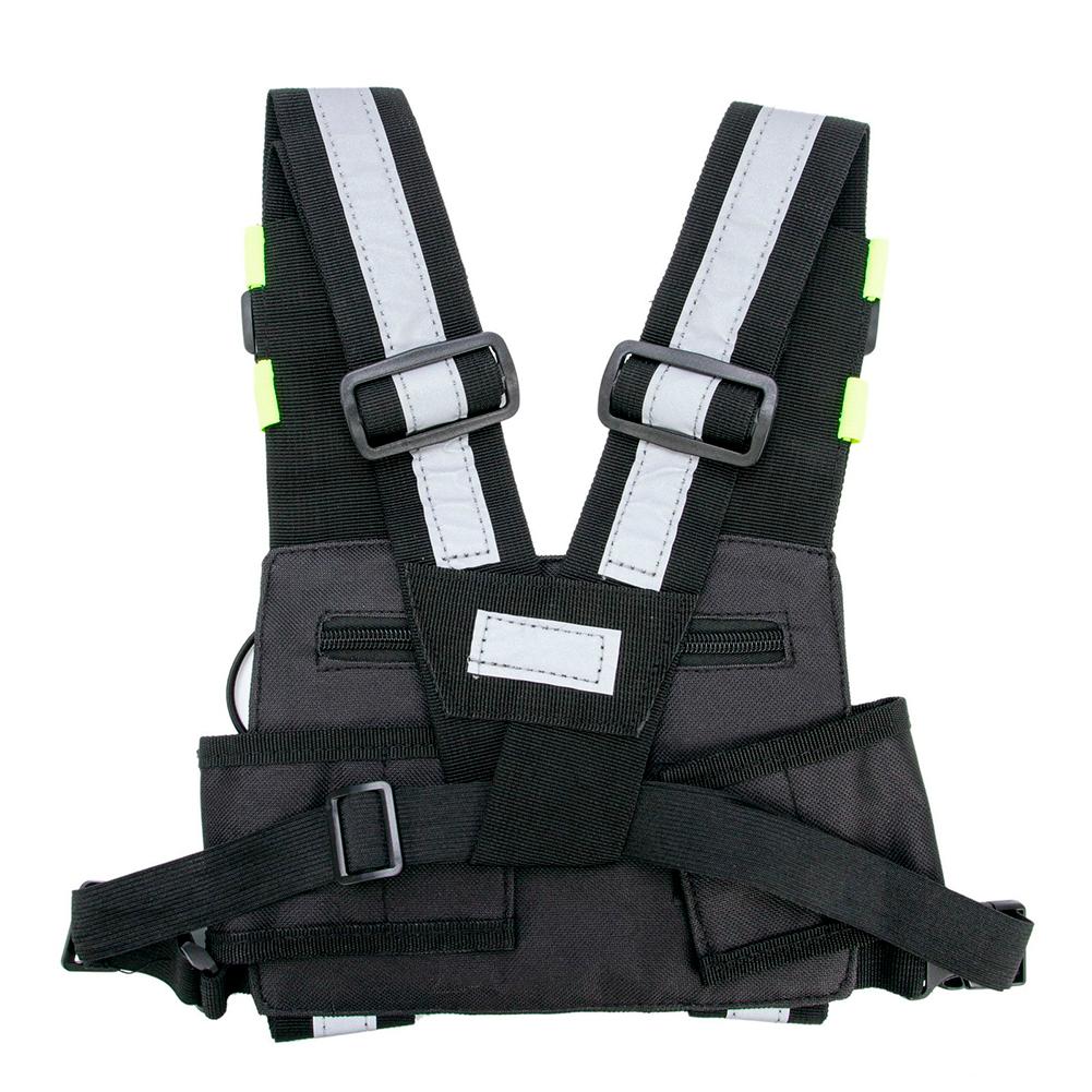 Radio Chest Harness Adjustable Shoulder Strap Walkie Talkie Chest Holster Walkie Talkies Front Pack Pouch Case for Baofeng UV-5R
