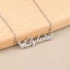 Custom Popular Butterfly Pendant Stainless Steel Jewelry Letters Name Fashion Girl Necklace