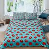 Red Lip King Queen Duvet Cover 3D Mouth Pattern Bedding Set For Adult Couples Lipstick Black Golden 2/3Pcs Polyester Quilt Cover